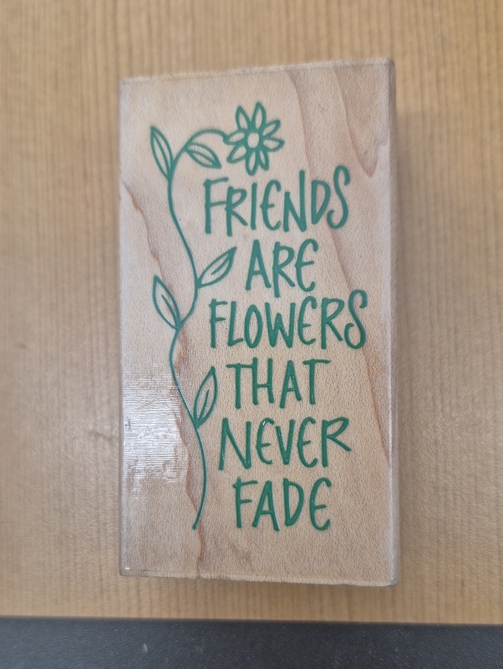 Friendship Floral Rubber Stamp By Hero Arts